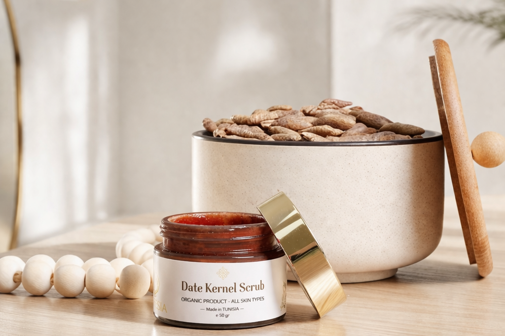 Date Pit Face Peeler – Soft, Luminous, Refined Skin