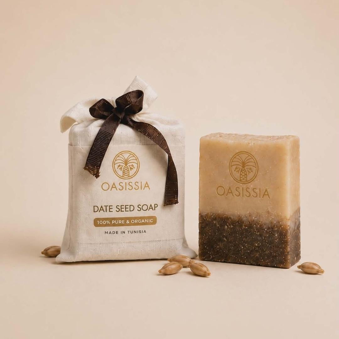 Date Seed Bar Soap – 100% Natural Daily Cleanser | Oasissia